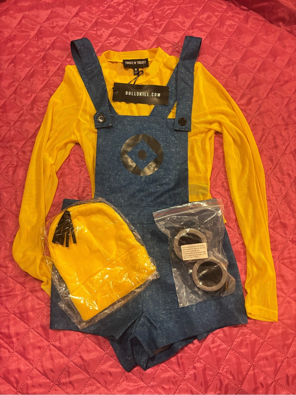 Dolls Kill Yellow Henchman Costume Adult